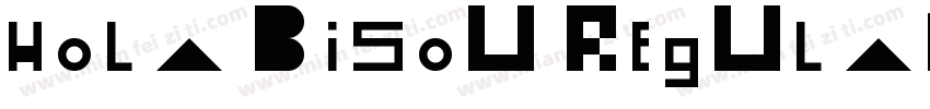 Hola Bisou Regular字体转换